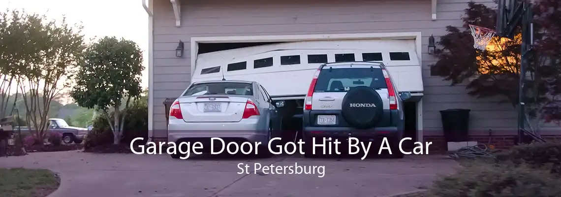 Garage Door Got Hit By A Car St Petersburg