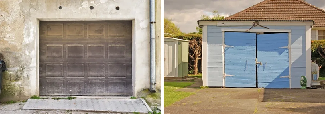 Rotten Steel Garage Door Repair in St Petersburg, Florida